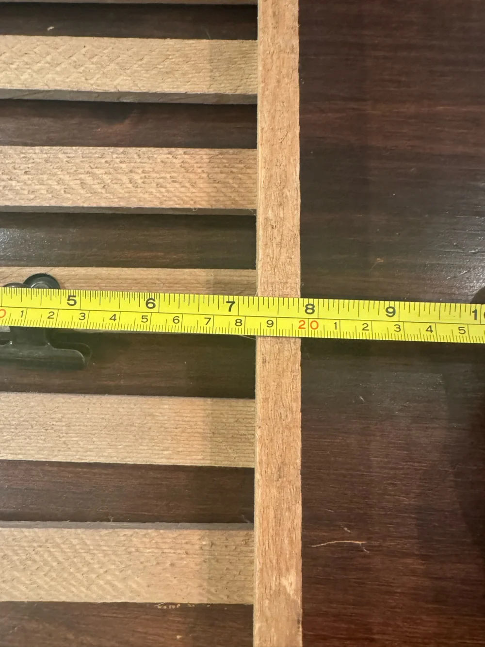 Rustic Wooden Wall Organizer with 3 Metal Clips | Farmhouse Memo Photo Display |
